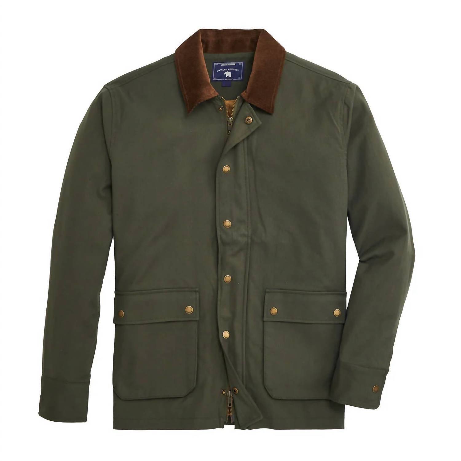 New Onward Reserve Men's Red Hills Stretch Canvas Coat In Olive